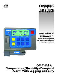 Thumbnail of document Manual - OM-THA2 Temperature Humidity Alarm w/Logging Capability